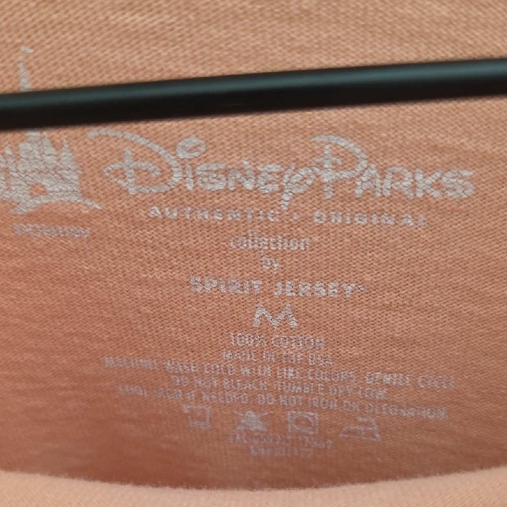 Walt Disney World Rose Gold Spirit Jersey Pink Glitter Puff Print Size Medium - Picture 4 of 8